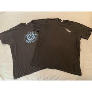 Catalina Island Brew House Shirts Mens 2XL Black Graphic Tee Lot Of 2